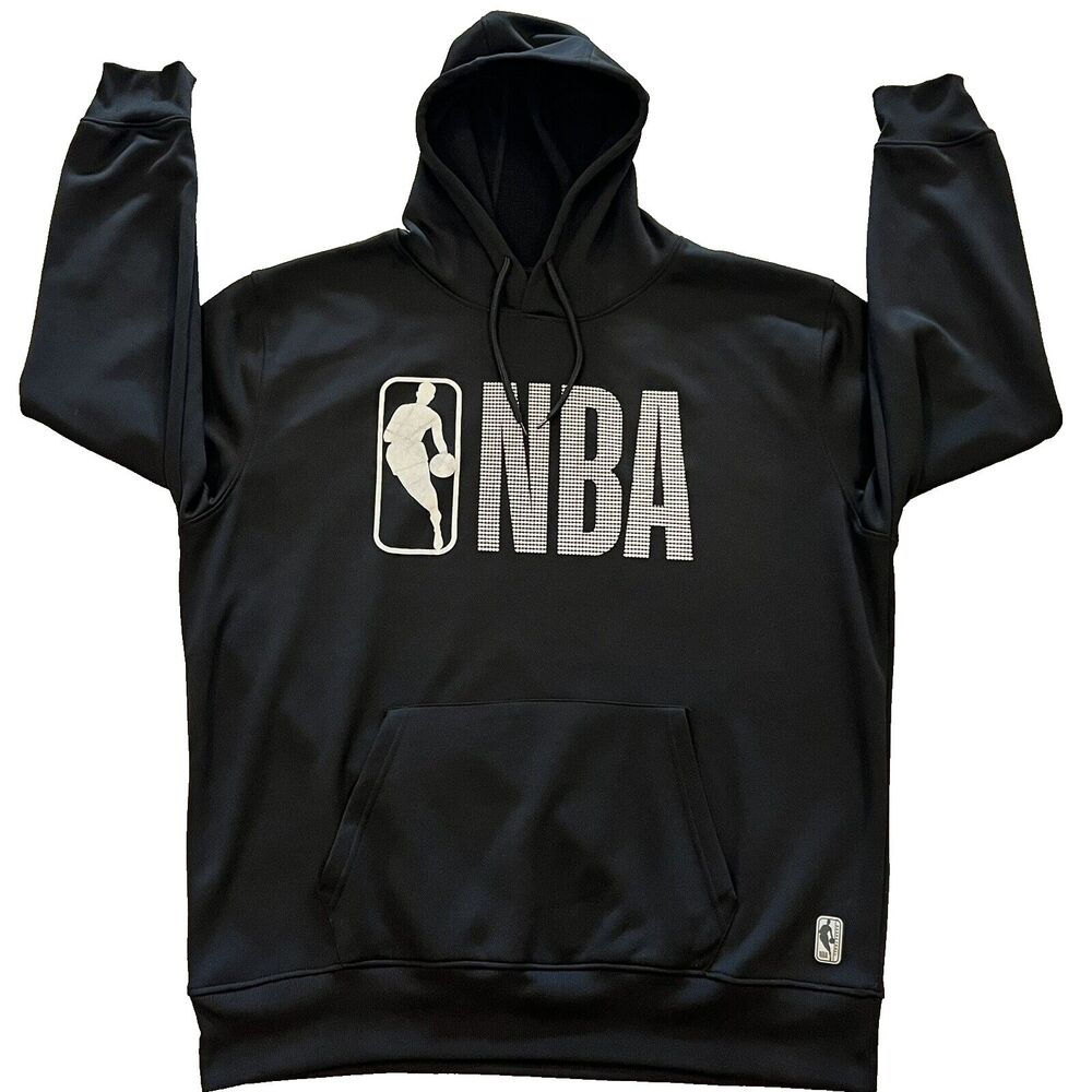 NBA Logo Black Polyester Sweatshirt SZ XXL